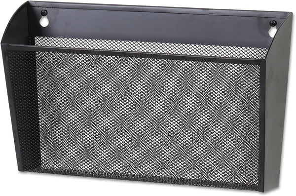 Universal UNV20026 14 in. x 3.1 in. x 8.2 in. Metal Mesh Wall Letter File - Black