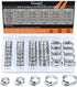 40PCS Hose Clamps Assortment Kit, Camtek Stainless Steel Adjustable 6-29mm Range Worm Gear Clamp for Plumbing