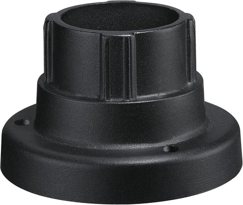 Textured Black Pedestal Mount for Post-Top Fixtures