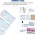 Zzrywuty Insert,2-Part Carbonless,5.3x11.2 Bound,200 Sets Book,4 Two Books Money and Rent Receipt Book with Cardboard