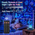 Projector,360 PIKOY Galaxy Projector for Bedroom, White Noises & Bluetooth Night Light Full Coverage Ceiling Projector