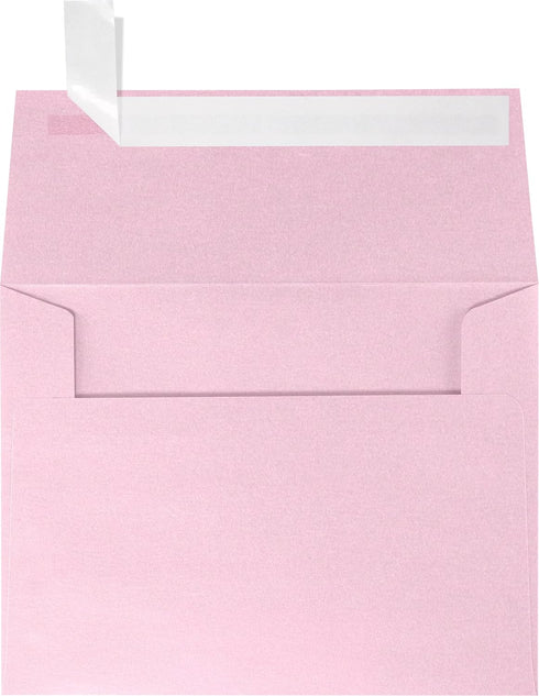 LUXPaper A2 Invitation Envelopes | 4 3/8" x 5 3/4" | 50 Qty - Rose Quartz Metallic | 80lb. Text