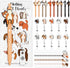 Motiskyy 20 Sets Graduation Gifts Bulk Dog Ballpoint Pens Animals Retractable Badge Reels