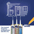 3006 Quick Dry All Purpose Adhesive Caulk, White