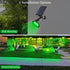 T-SUN Solar Spotlight LED Outdoor Wall Light, Green, IP65 Waterproof, 180 Adjustable, Auto-on/Auto-off for Garden,