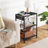 HOOBRO Industrial Printer Stand, 3-Tier Mobile Printer Table with Power Outlets and USB Ports, Black BB22UPS01, for