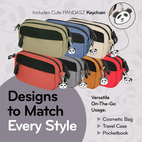 8" 6" 2" x x Cute Pencil Case - Aesthetic Pencil Bag with Zipper for Adults Teens Kids - Light Cool Compact Japanese