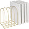 MyGift Large Brass Metal Wire Document Holder, 8-Slots File Folder Organizer Rack with Arch Design