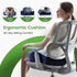A-Pce Ergonomic Seat Cushion -Large Memory Foam Cushion for Office Chair- Sciatica & Lower Back & Coccyx Pain Relief