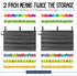 Pack of 2 Bulletin Board Border Storage - Black, 37.5" x 23.8" Pocket Charts for Easy Organization, Portable Box