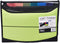 Filexec Soft Touch Padded Canvas Window Expanding File, 13 Pockets, Green (46225-4), Letter, 1 Pack