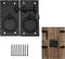 Mystic Colonial Iron Gate Latch Black Flip Latches, Heavy Duty Cast Iron