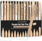 Four Candies 14Pack Pastel Gel Ink Pen Set, 0.5mm Fine Point Retractable Pens, 12 Black Ink Pens, 2 Highlighters (Brown)