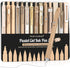 Four Candies 14Pack Pastel Gel Ink Pen Set, 0.5mm Fine Point Retractable Pens, 12 Black Ink Pens, 2 Highlighters (Brown)