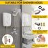 135 PCS Rubber Washers, Shower Hose Washers, 16 Sizes Rubber & Silicone Gasket Kit for Sealing Repair