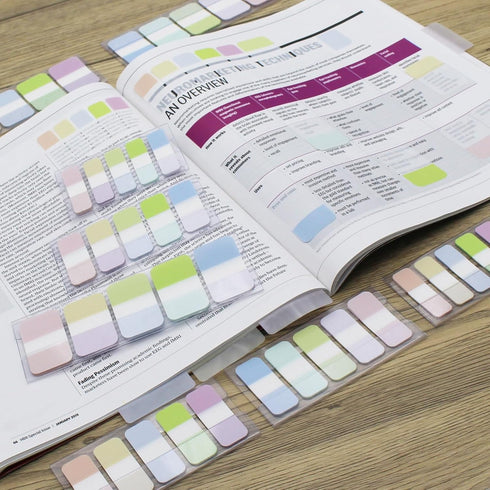 Tabs Flags Assorted Colors, 0.625 x 1.71 Inch Sticky Tabs, 4 On-The-Go Dispensers/Pack, 400 Pages Total