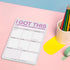 Knock Knock I Got This Pad, To Do List Notepad, Daily Planner Pad & Funny Home Office Supplies, 6 x 9-inches