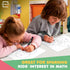 SCRIBBLEDO Venn Diagram Chart Math Practice, 9”x12” Small White Board Dry Erase Sheets for Classroom Pack 10 Sheets