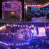 200 66ft 4th 8 4th JMEXSUSS LED Red White and Blue Lights Outdoor, Expandable Waterproof of July Lights, Modes