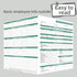 Employee File Folders (25 Pack), 9.5 x 11.5 Inch, 2 Internal Slots, Confidential & Secure, Easy to Organize