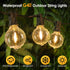 Mlambert 48FT 15 G40 Bulbs(1 Solar String Lights, Outdoor Waterproof Patio Lights with Shatterproof Spare), Led Light