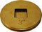 Oatey 42743 3 in. Brass Recessed Head Cleanout Plug