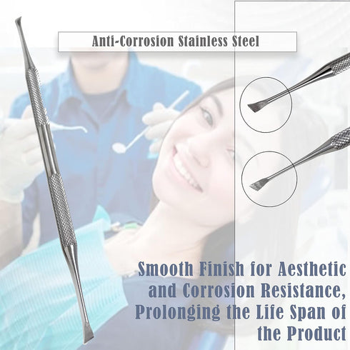 A2Z-Dental Set, (Set 7Pcs) Tools Dental Pick Oral Care Kit, Stainless Steel Dental Hygiene Kit Tooth Scraper Tartar