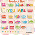 Rainbow Bulletin Board Decorations - 31Pcs Positive Inspirational Signs for Classroom Door and Wall Decor
