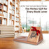 Home Smart Style Wooden Triangle Book Stand & Reading Valet Book Rest with Cup, Phone, Glasses & Pen Holder Thumb Book