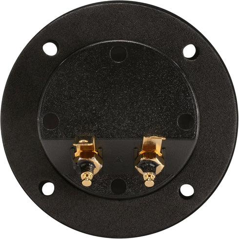 Round Speaker Terminal Cup, 2-7/8-Inch, Gold Banana Binding Post