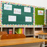 Christmas Bulletin Board Borders - Light Bulb Paper Trim Die-Cut Strip for Winter Classroom Wall Decorations