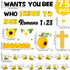 gisgfim Bee Jesus Bulletin Board Decorations Bee Who Jesus Wants You to Bee Cutouts Summer Christian Religious Classroom Decor Cross Bulletin Board Borders for Sunday School Wall Decor by gisgfim