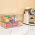 Vtopmart 12''W Clear Stackable Storage Drawers, 3 Pack Acrylic Plastic Organizers for Makeup Palettes, Bathroom, Desk