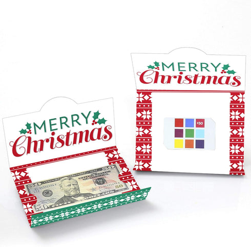 Set 8 Big Dot of Happiness Christmas Nutcracker - Holiday Party Money and Gift Card Holders