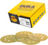 Dura-Gold Premium Variety Pack - 5" Gold Sanding Discs, 8-Hole Dustless Hook and Loop, 10 each of Grit (60, 80, 120,