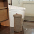 3 14" 7'' Handmade Cotton & Jute Toilet Paper Holder Woven Toilet Paper Stand & Storage Basket with Lid, Freestanding