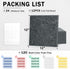 Large Cork Board Tiles, 12 Pack 47" x 35" Self Adhesive Bulletin Board for Office, School & Home - Grey with 120
