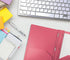 Better Office Products Pink Plastic 2 Pocket Folders with Prongs, Heavyweight, 24 Pack, Letter Size