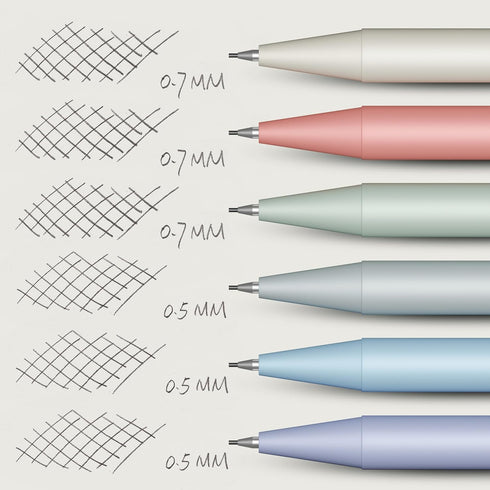 Mr. Pen Pastel Mechanical Pencil Set, 6 Pack, 0.5 & 0.7mm, Aesthetic Cute Pencils with Lead Refills & Erasers