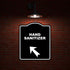 8.5 10 inches HAND SANITIZER Black Sign Arrow Up Left Aluminum Composite Sign x