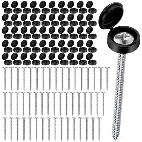Worldity 50 Set 3 Inch Shutter Screws with Caps, M5 Pan Head Shutter