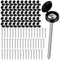 Worldity 50 Set 3 Inch Shutter Screws with Caps, M5 Pan Head Shutter