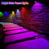 Wall(8 Pack,Black) Yivsen Solar Fence Lights, Warm White & RGB Fence Lights Outdoor Step Lights Outdoor Waterproof LED