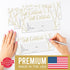 Hadley Designs 25 Gold Geo Blank Gift Certificates for Small Business, Elegant Paper Voucher for DIY Coupon Cards, 4x9"
