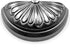 JETLAND 4 Pack, 3" CP0813AN076 Cabinet Hardware Cup Pulls - Antique Gray Petal Pattern, Hole Centers, Vintage Pulls