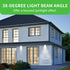 PAR38 Bulbs, 3000K, 150W 17W, 1600LM, Bulb, 2 Pack, Non-Dimmable, HQ-H034 Qualilux Dusk to Dawn LED Flood Light Warm