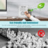 Frosted Acrylic White Board 8x6 Inches, Frameless Desktop Tablet Dry Erase Board with Flexible Magnetic Stand and