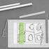 Pacific Arc Modern Bold Lettering Template Guide, with 1/8 to 1/4 Inch Letters