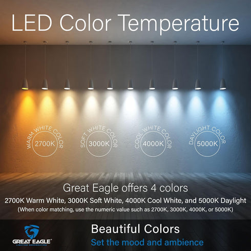 A19 Bulbs 60 3000K Bulbs 9W Dimmable 800 (6 Pack) Great Eagle LED Light Watt Equivalent - UL Listed - Soft White LED