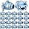 Nm Clamp Type Cable Connectors, 1/4 Inch Metal Electrical Box Wire Clamps for Metallic Conduit, Zinc Alloy (10 Pcs)